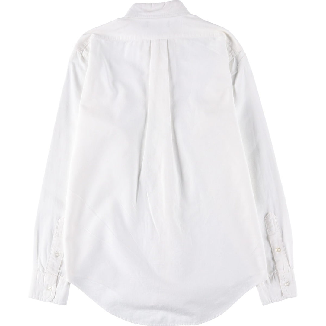 Vintage 1980'S Ralph Lauren POLO by Ralph Lauren long-sleeved button-down shirt, size M, women's cotton white type Vintage Second Hand