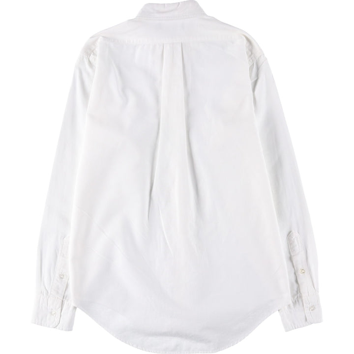 Vintage 1980'S Ralph Lauren POLO by Ralph Lauren long-sleeved button-down shirt, size M, women's cotton white type Vintage Second Hand