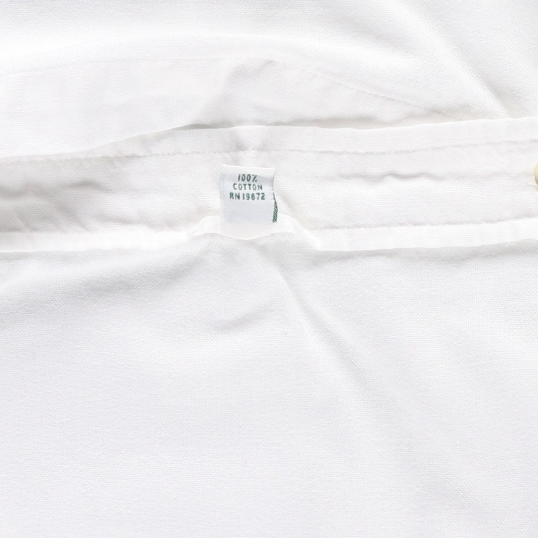 Vintage 1980'S Ralph Lauren POLO by Ralph Lauren long-sleeved button-down shirt, size M, women's cotton white type Vintage Second Hand