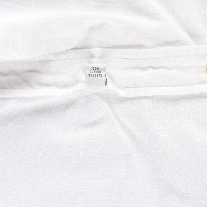 Vintage 1980'S Ralph Lauren POLO by Ralph Lauren long-sleeved button-down shirt, size M, women's cotton white type Vintage Second Hand