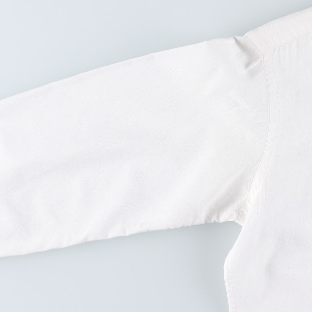 Vintage 1980'S Ralph Lauren POLO by Ralph Lauren long-sleeved button-down shirt, size M, women's cotton white type Vintage Second Hand