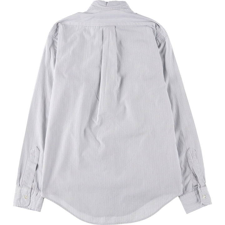 Vintage 1980'S Polo by Ralph Lauren long-sleeved button-down striped shirt, size M, women's cotton white type Vintage Second Hand