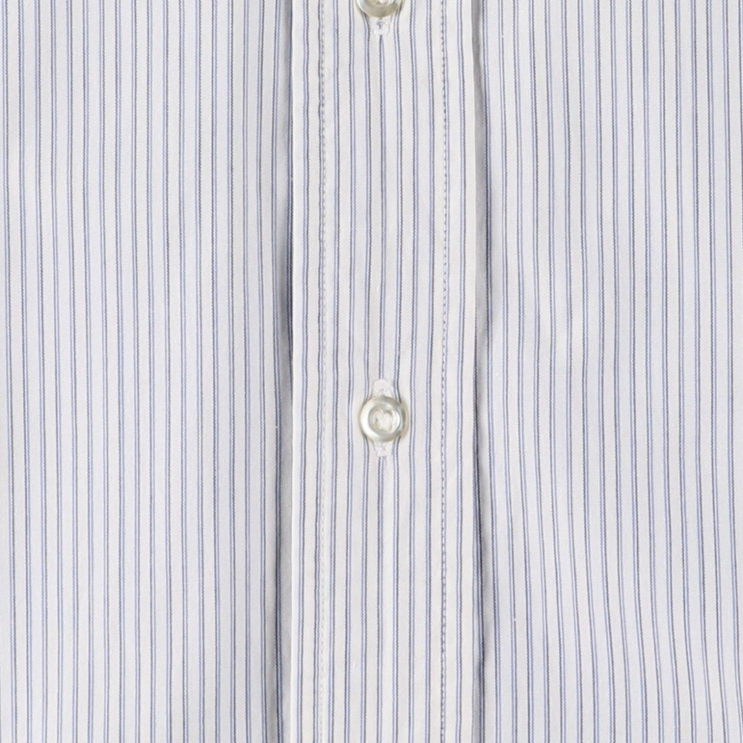 Vintage 1980'S Polo by Ralph Lauren long-sleeved button-down striped shirt, size M, women's cotton white type Vintage Second Hand