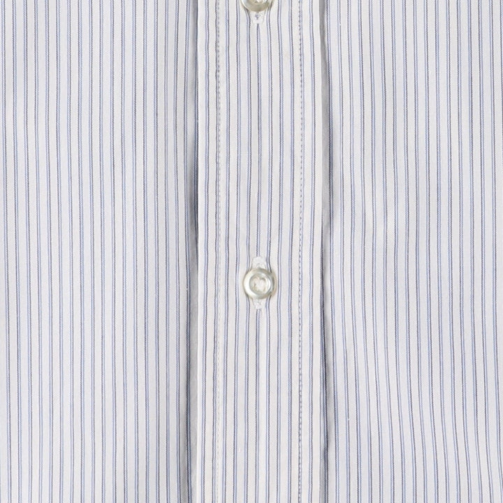 Vintage 1980'S Polo by Ralph Lauren long-sleeved button-down striped shirt, size M, women's cotton white type Vintage Second Hand