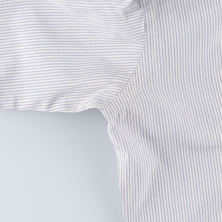 Vintage 1980'S Polo by Ralph Lauren long-sleeved button-down striped shirt, size M, women's cotton white type Vintage Second Hand