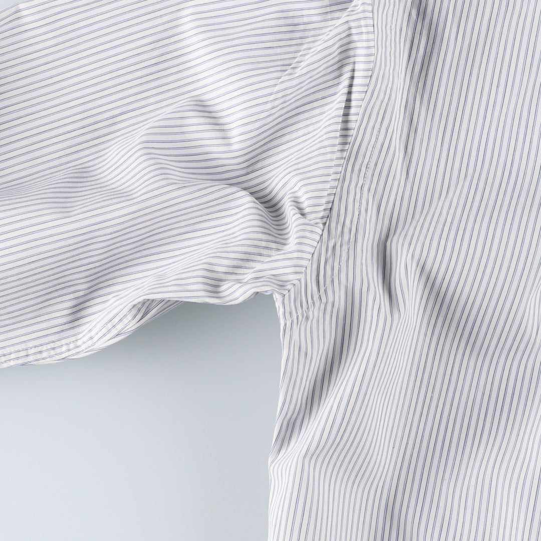 Vintage 1980'S Polo by Ralph Lauren long-sleeved button-down striped shirt, size M, women's cotton white type Vintage Second Hand