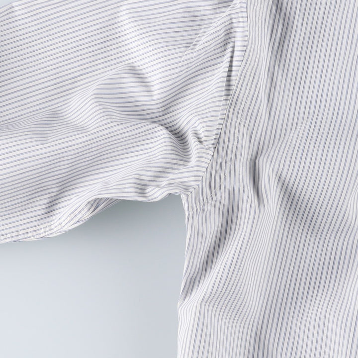 Vintage 1980'S Polo by Ralph Lauren long-sleeved button-down striped shirt, size M, women's cotton white type Vintage Second Hand