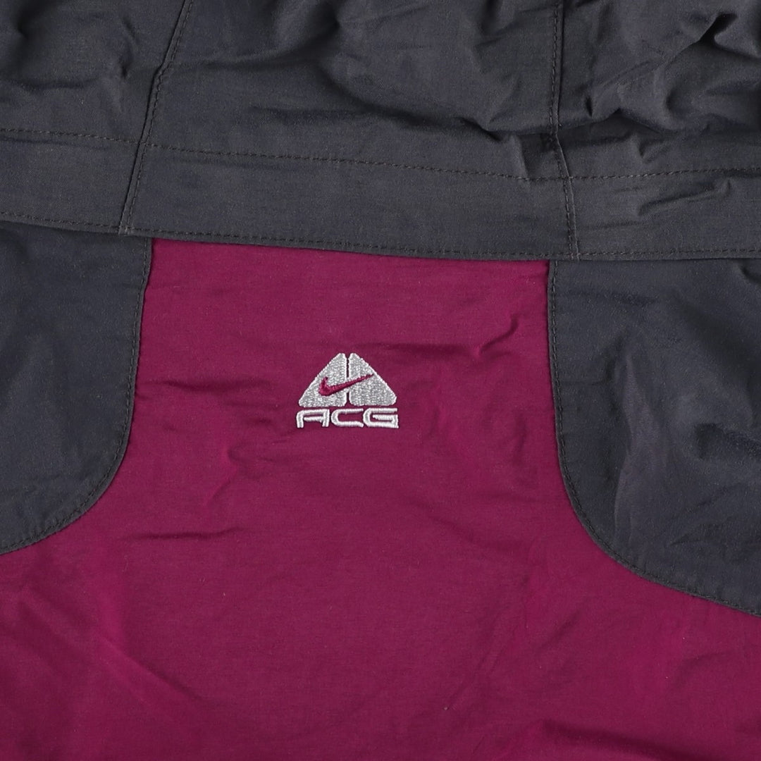 2000'S Nike ACG Padded Mountain Parka/Shell/Puffer Jacket, Women's XL Nylon purple type Vintage Second Hand