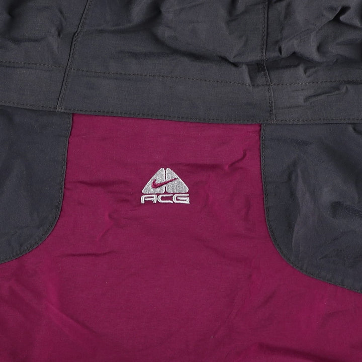 2000'S Nike ACG Padded Mountain Parka/Shell/Puffer Jacket, Women's XL Nylon purple type Vintage Second Hand