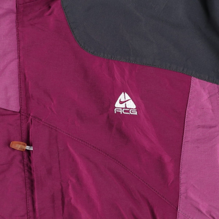 2000'S Nike ACG Padded Mountain Parka/Shell/Puffer Jacket, Women's XL Nylon purple type Vintage Second Hand