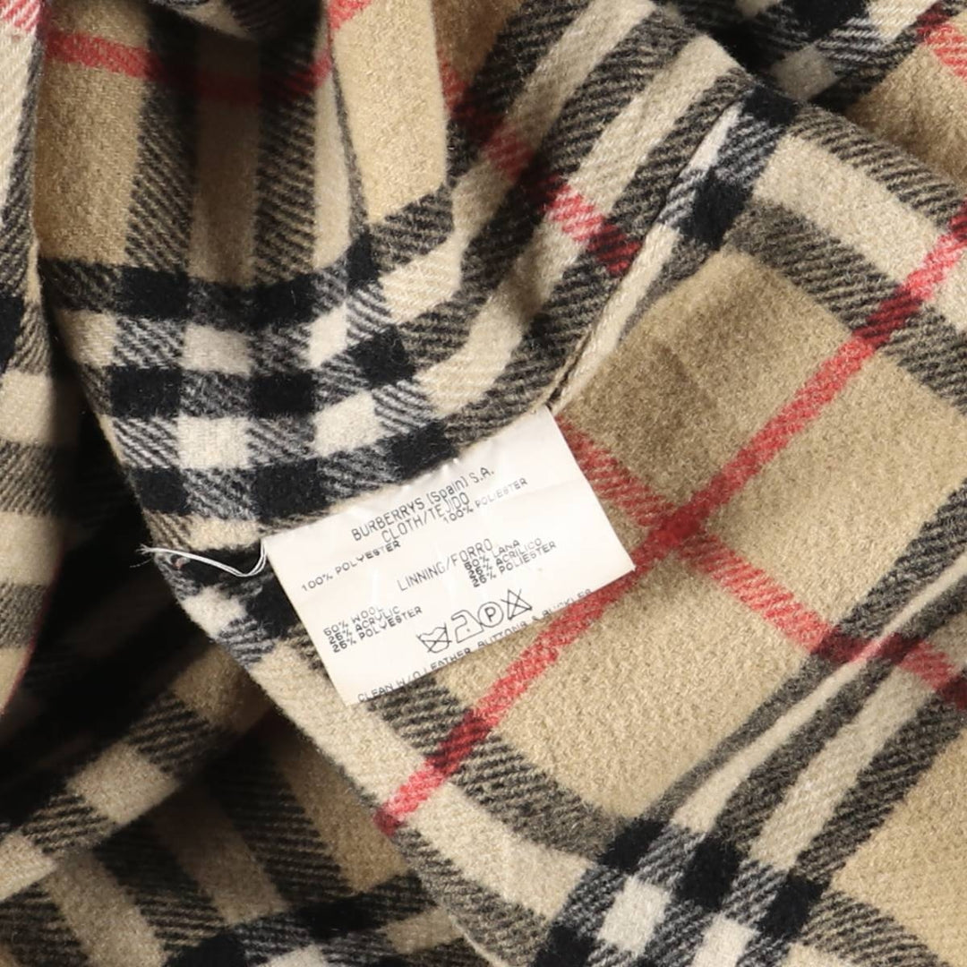 Burberry's Balmacaan Coat, Women's Size M polyester Beige type Vintage Second Hand