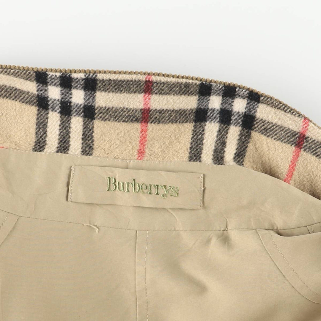 Burberry's Balmacaan Coat, Women's Size M polyester Beige type Vintage Second Hand