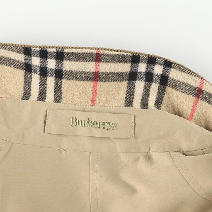 Burberry's Balmacaan Coat, Women's Size M polyester Beige type Vintage Second Hand