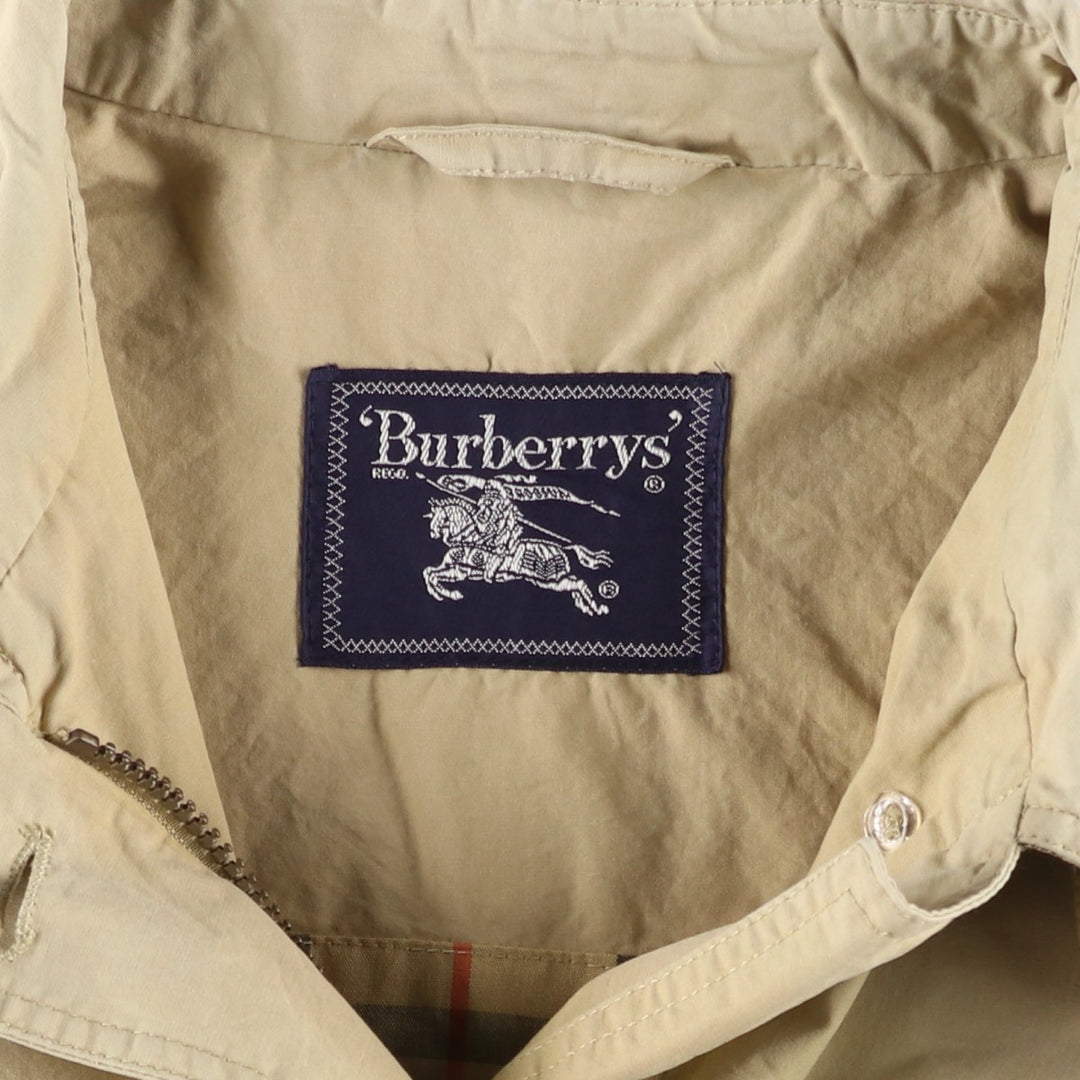 Burberry's 100% Cotton Balmacaan Coat, Women's Size L cotton Beige type Vintage Second Hand
