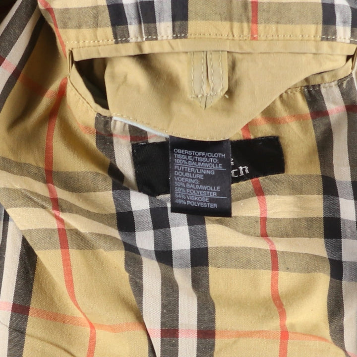Burberry's 100% Cotton Balmacaan Coat, Women's Size L cotton Beige type Vintage Second Hand