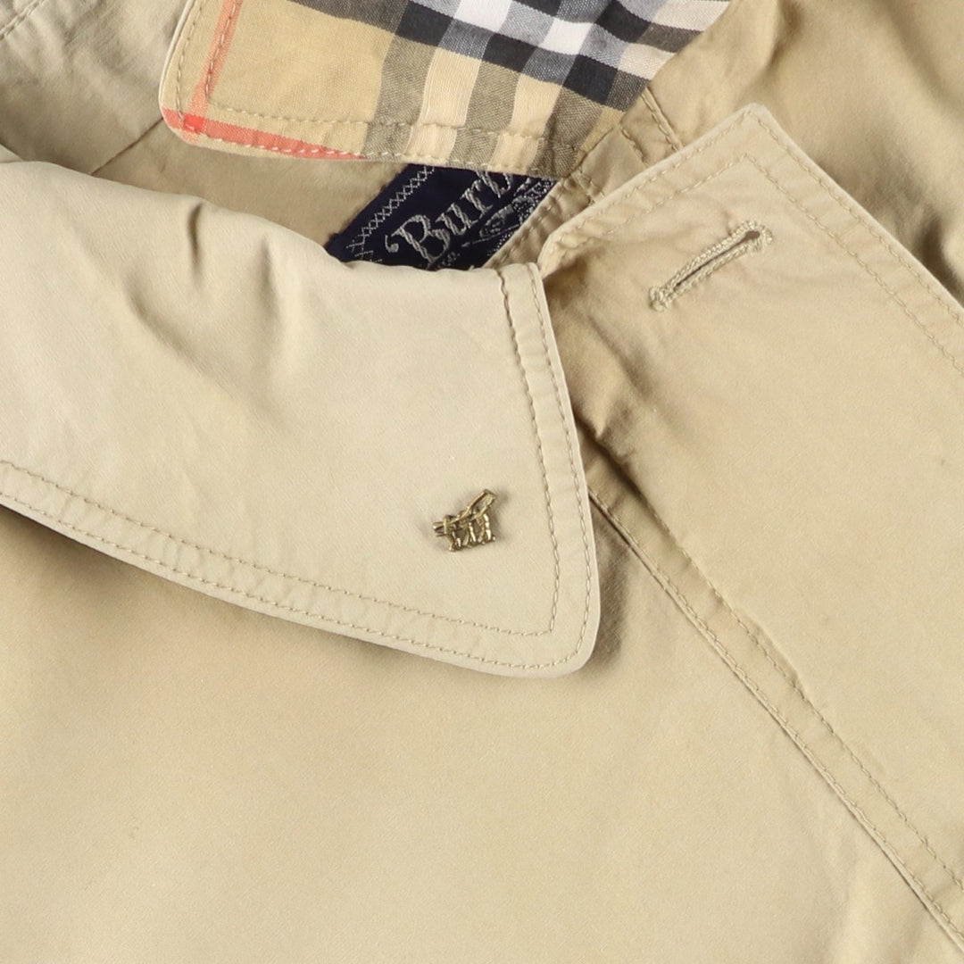 Burberry's 100% Cotton Balmacaan Coat, Women's Size L cotton Beige type Vintage Second Hand