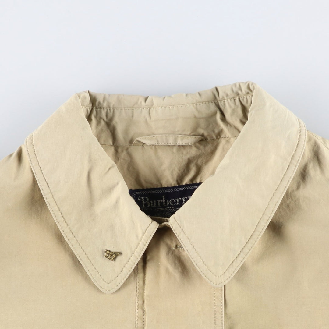 Burberry's 100% Cotton Balmacaan Coat, Women's Size L cotton Beige type Vintage Second Hand