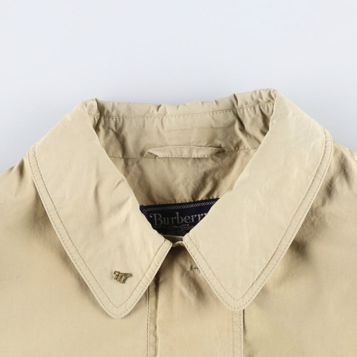 Burberry's 100% Cotton Balmacaan Coat, Women's Size L cotton Beige type Vintage Second Hand