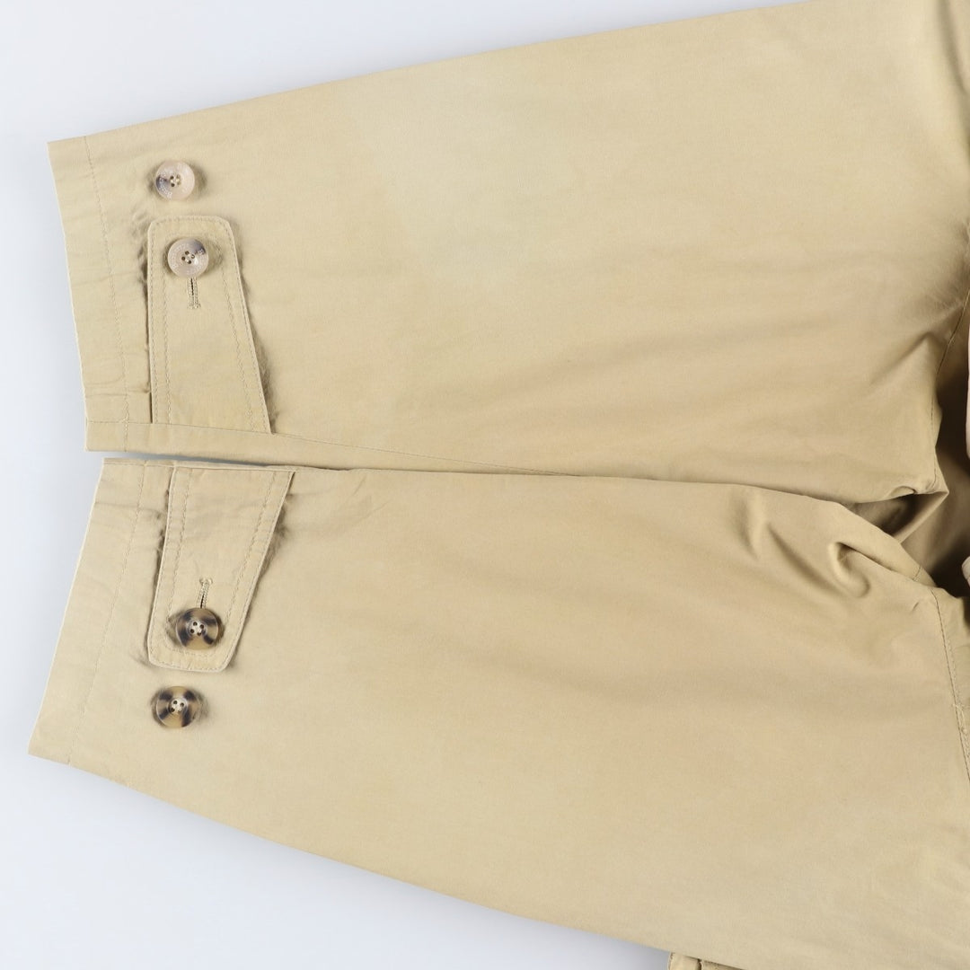 Burberry's 100% Cotton Balmacaan Coat, Women's Size L cotton Beige type Vintage Second Hand