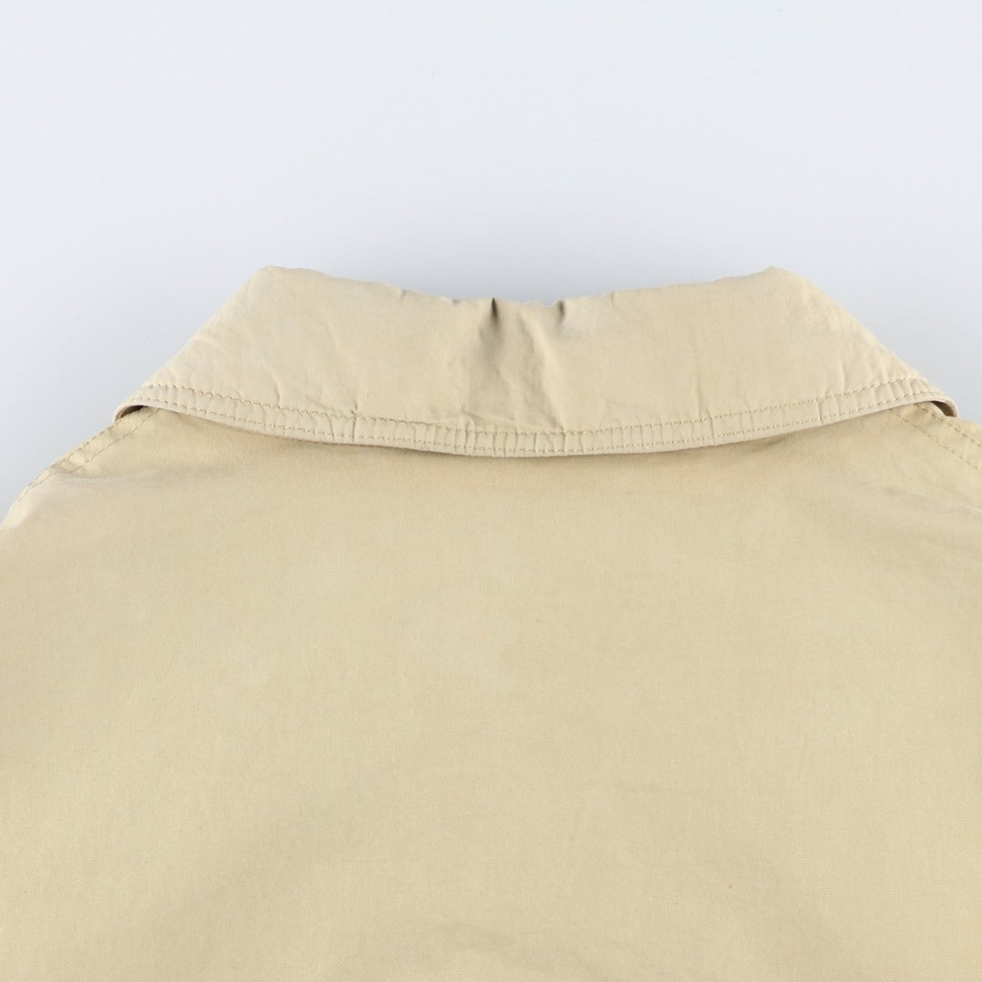 Burberry's 100% Cotton Balmacaan Coat, Women's Size L cotton Beige type Vintage Second Hand