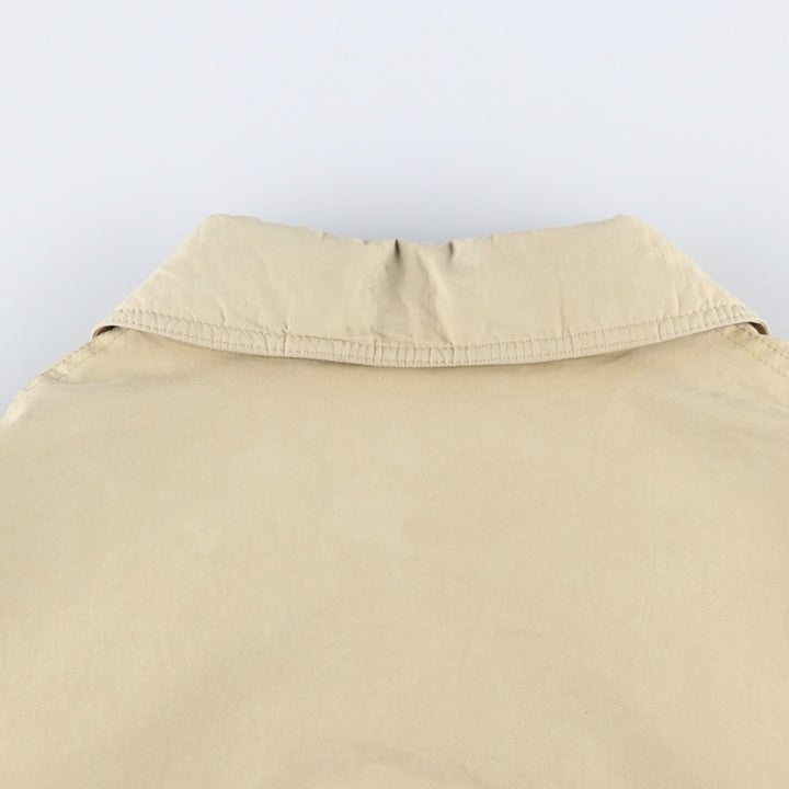 Burberry's 100% Cotton Balmacaan Coat, Women's Size L cotton Beige type Vintage Second Hand