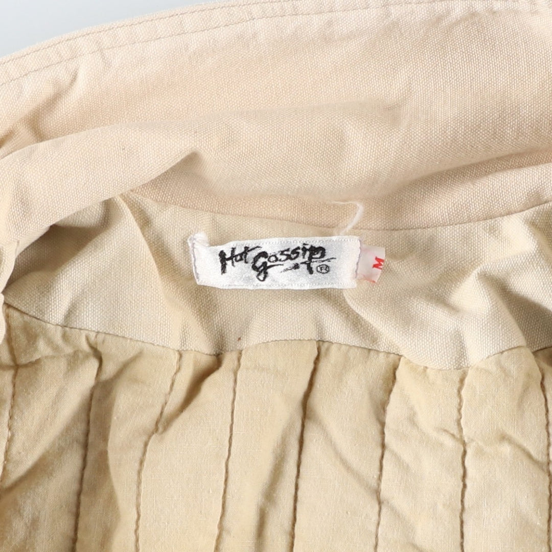 Hot Gossip Women's Padded Puffer Jacket, Size M unclear ivory Vintage Second Hand