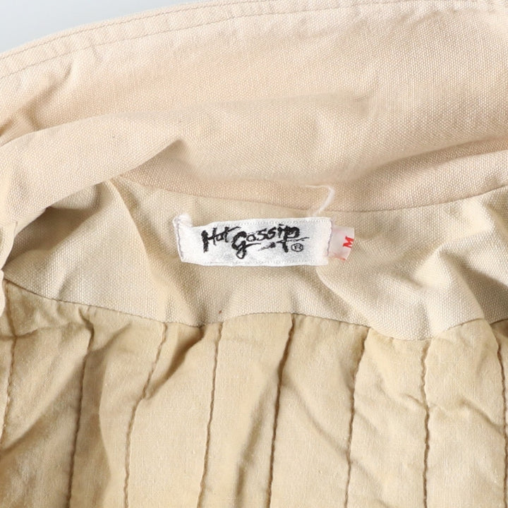 Hot Gossip Women's Padded Puffer Jacket, Size M unclear ivory Vintage Second Hand