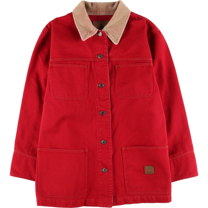 Ralph Lauren Jeans Co. denim coverall, women's size XL cotton red type Vintage Second Hand