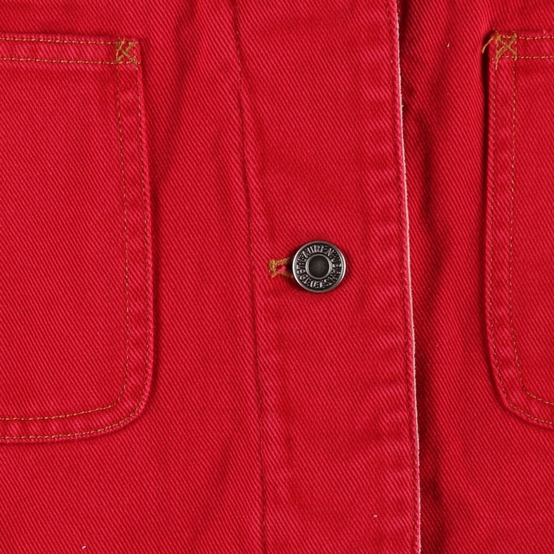 Ralph Lauren Jeans Co. denim coverall, women's size XL cotton red type Vintage Second Hand