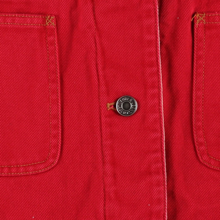 Ralph Lauren Jeans Co. denim coverall, women's size XL cotton red type Vintage Second Hand