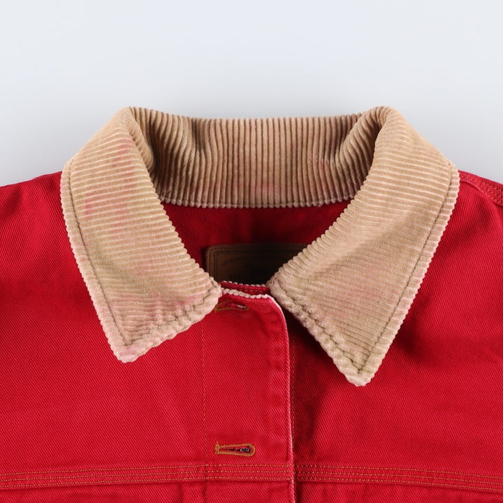 Ralph Lauren Jeans Co. denim coverall, women's size XL cotton red type Vintage Second Hand