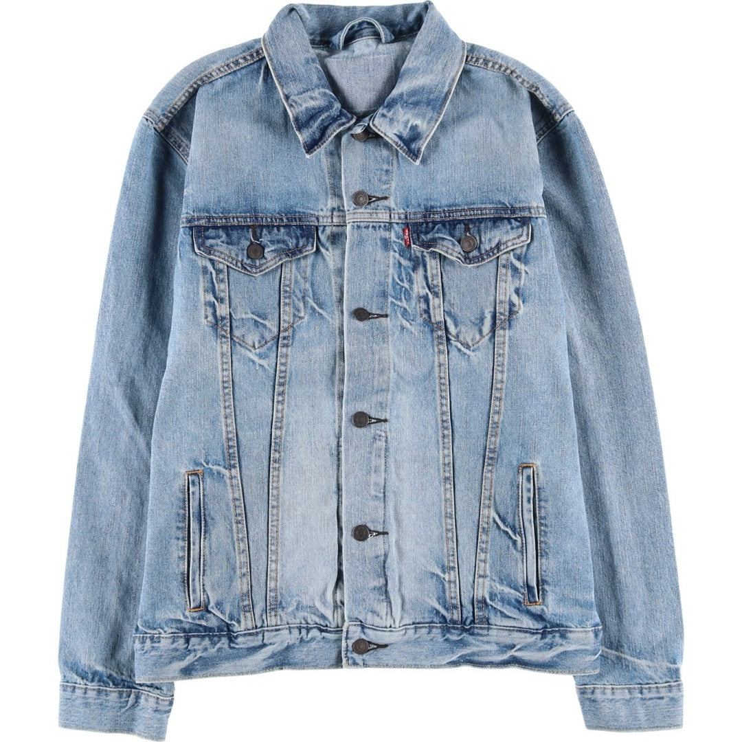 Levi's denim jacket, denim jacket, men's size L cotton blue type Vintage Second Hand