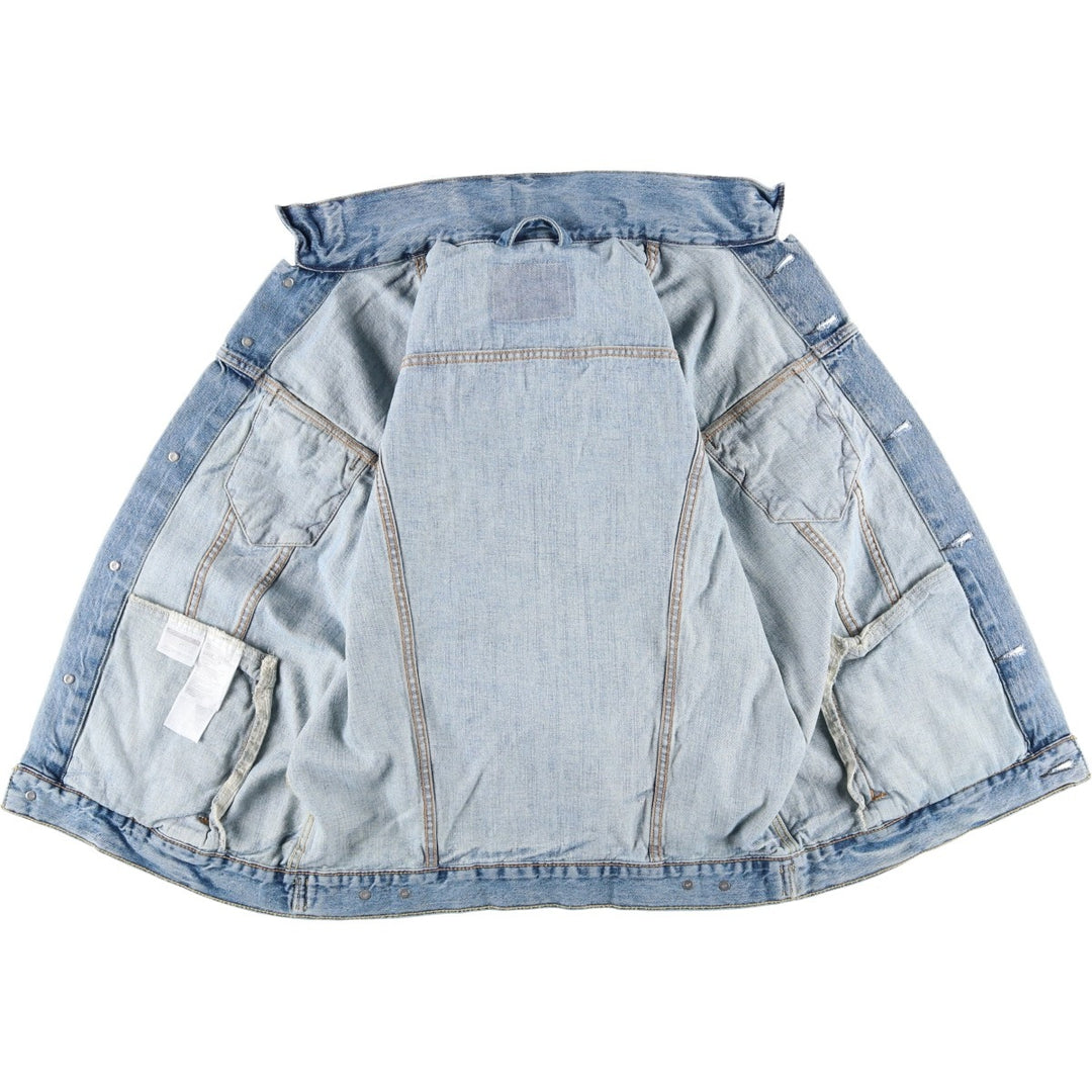 Levi's denim jacket, denim jacket, men's size L cotton blue type Vintage Second Hand