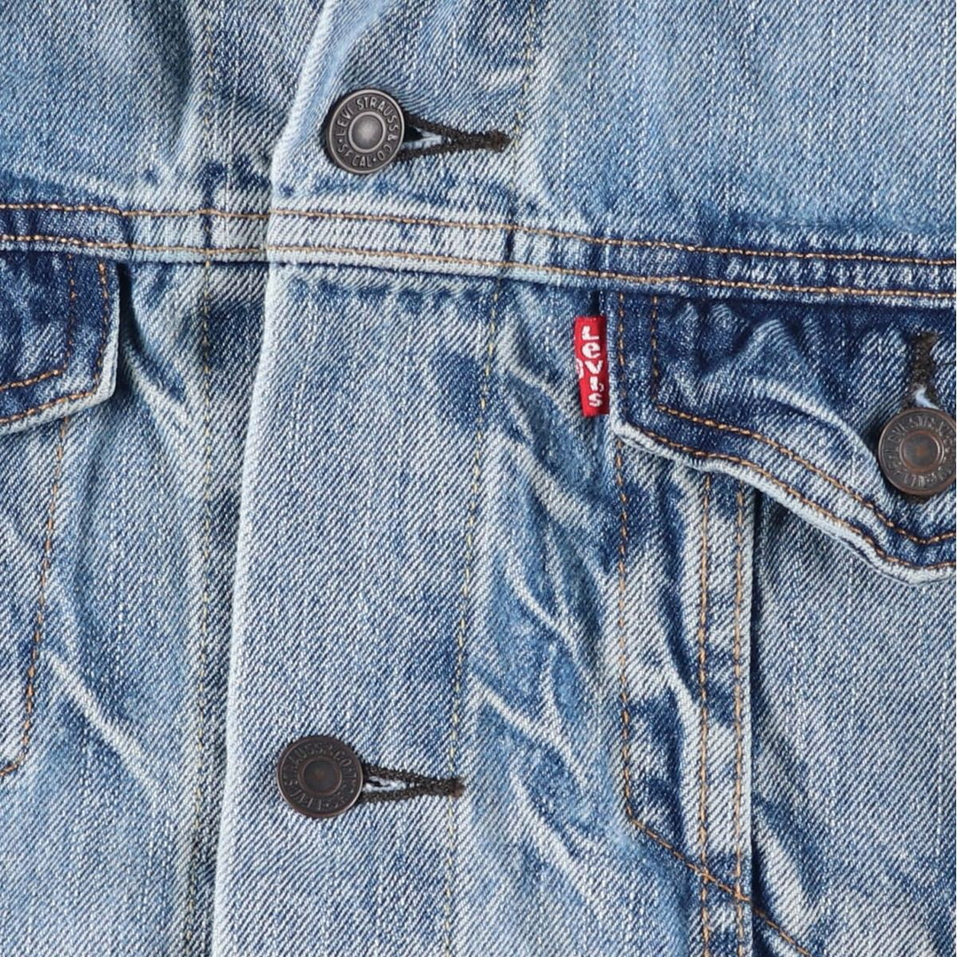 Levi's denim jacket, denim jacket, men's size L cotton blue type Vintage Second Hand