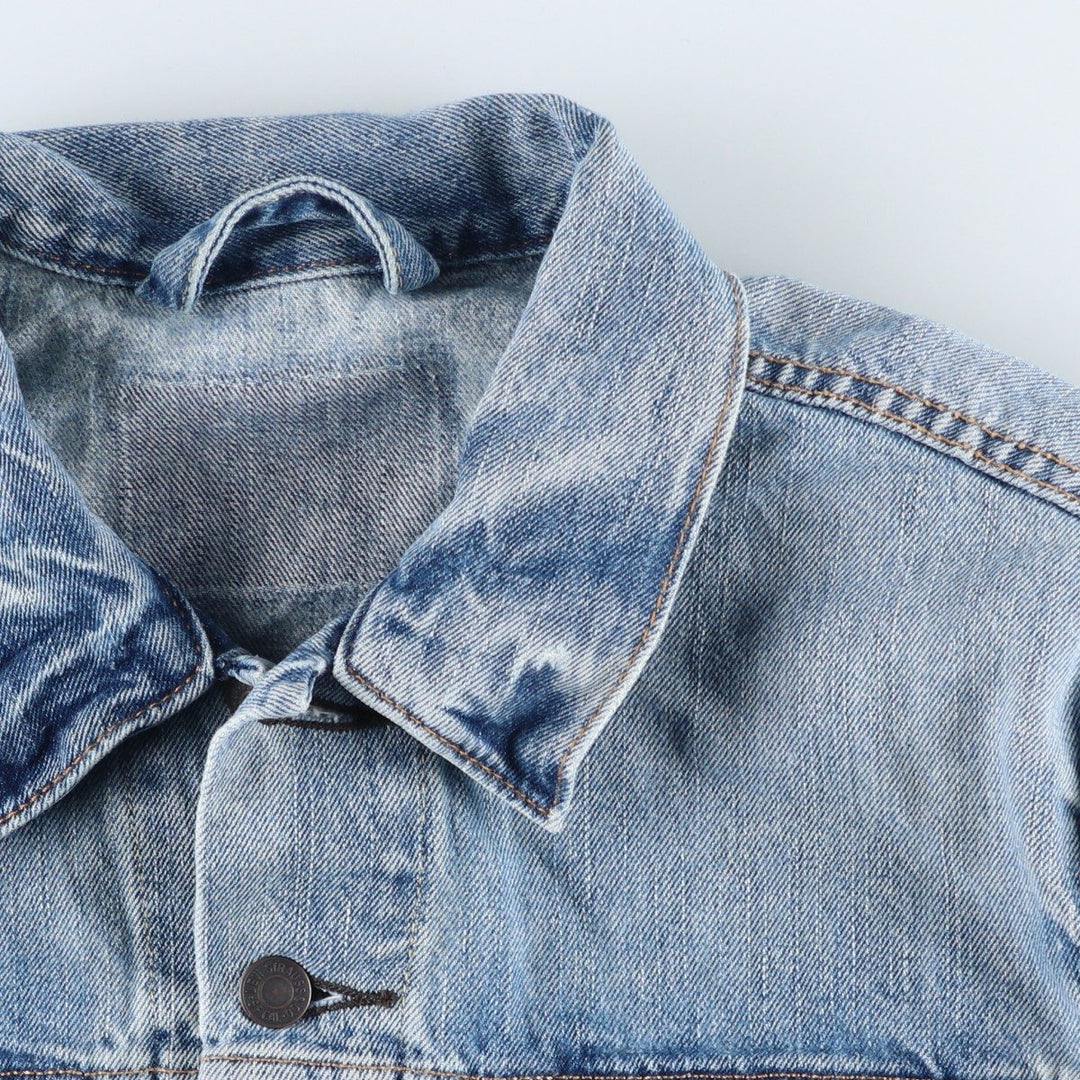 Levi's denim jacket, denim jacket, men's size L cotton blue type Vintage Second Hand
