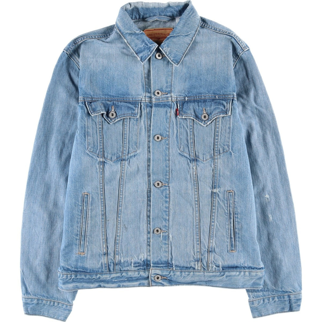 2000'S Levi's Slim Trucker Denim Jacket, Men's Size XL cotton blue type Vintage Second Hand