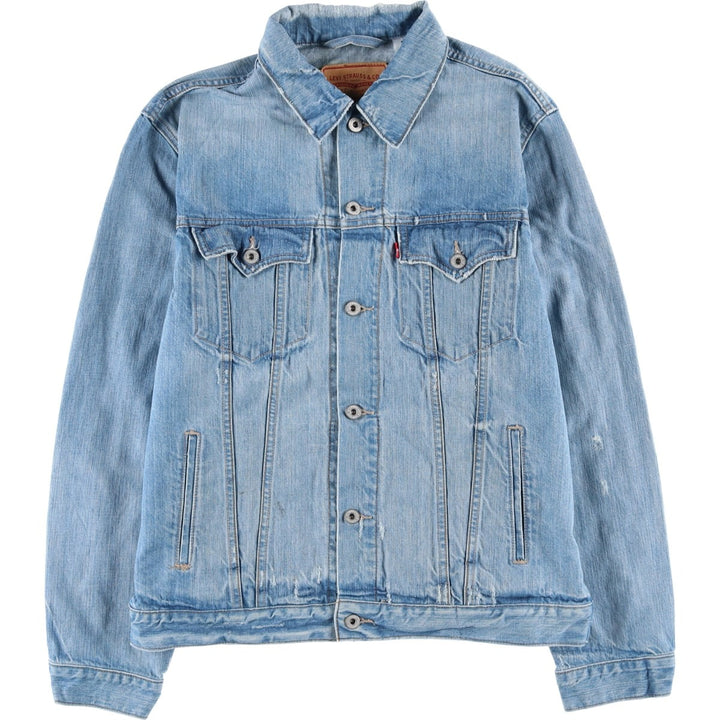 2000'S Levi's Slim Trucker Denim Jacket, Men's Size XL cotton blue type Vintage Second Hand