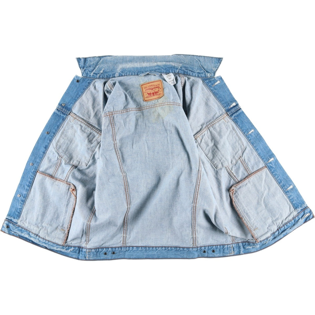 2000'S Levi's Slim Trucker Denim Jacket, Men's Size XL cotton blue type Vintage Second Hand