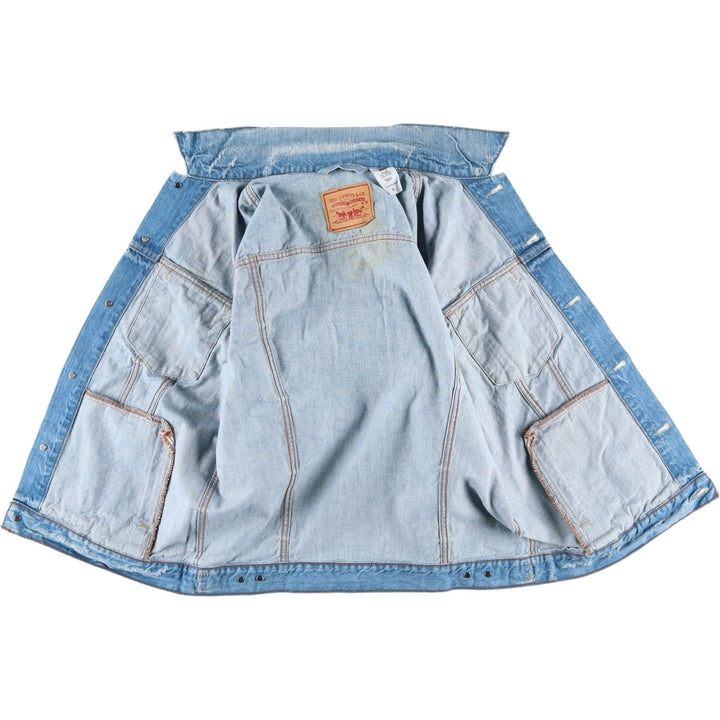 2000'S Levi's Slim Trucker Denim Jacket, Men's Size XL cotton blue type Vintage Second Hand
