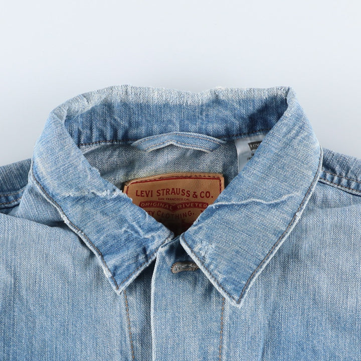 2000'S Levi's Slim Trucker Denim Jacket, Men's Size XL cotton blue type Vintage Second Hand