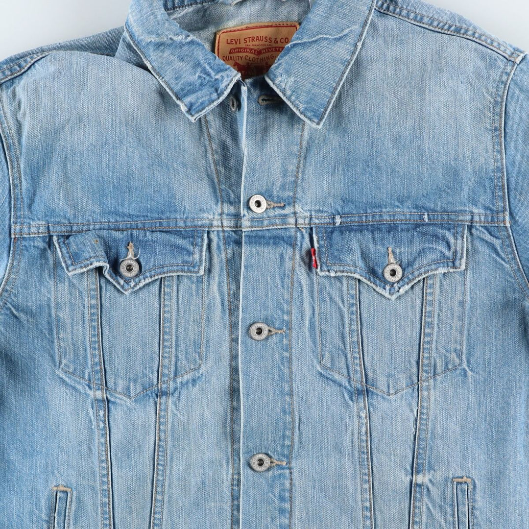 2000'S Levi's Slim Trucker Denim Jacket, Men's Size XL cotton blue type Vintage Second Hand