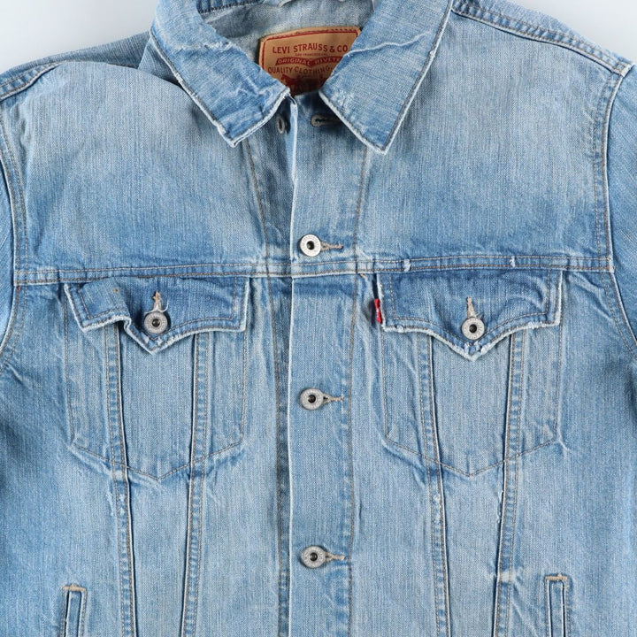 2000'S Levi's Slim Trucker Denim Jacket, Men's Size XL cotton blue type Vintage Second Hand