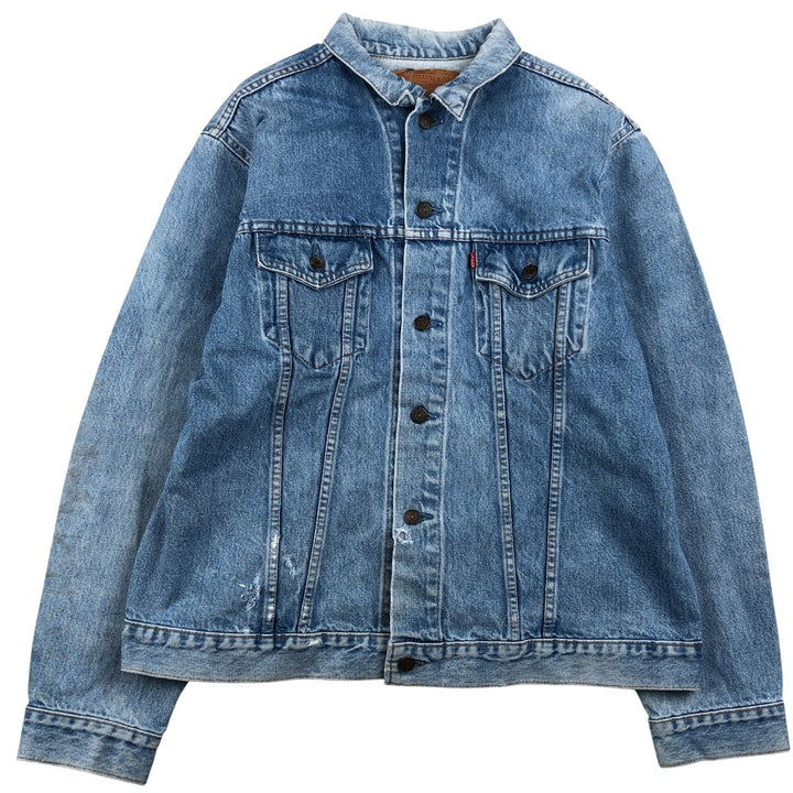 1990'S Vintage Levi's 75504-0212 Denim Jacket, Men's Size XL unclear blue type Vintage Second Hand
