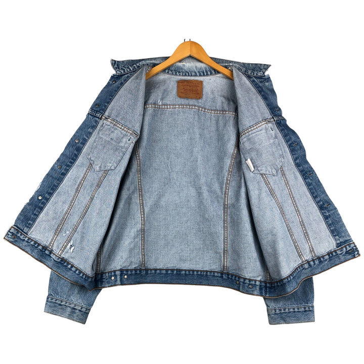 1990'S Vintage Levi's 75504-0212 Denim Jacket, Men's Size XL unclear blue type Vintage Second Hand