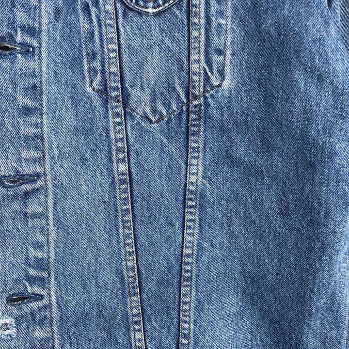 1990'S Vintage Levi's 75504-0212 Denim Jacket, Men's Size XL unclear blue type Vintage Second Hand