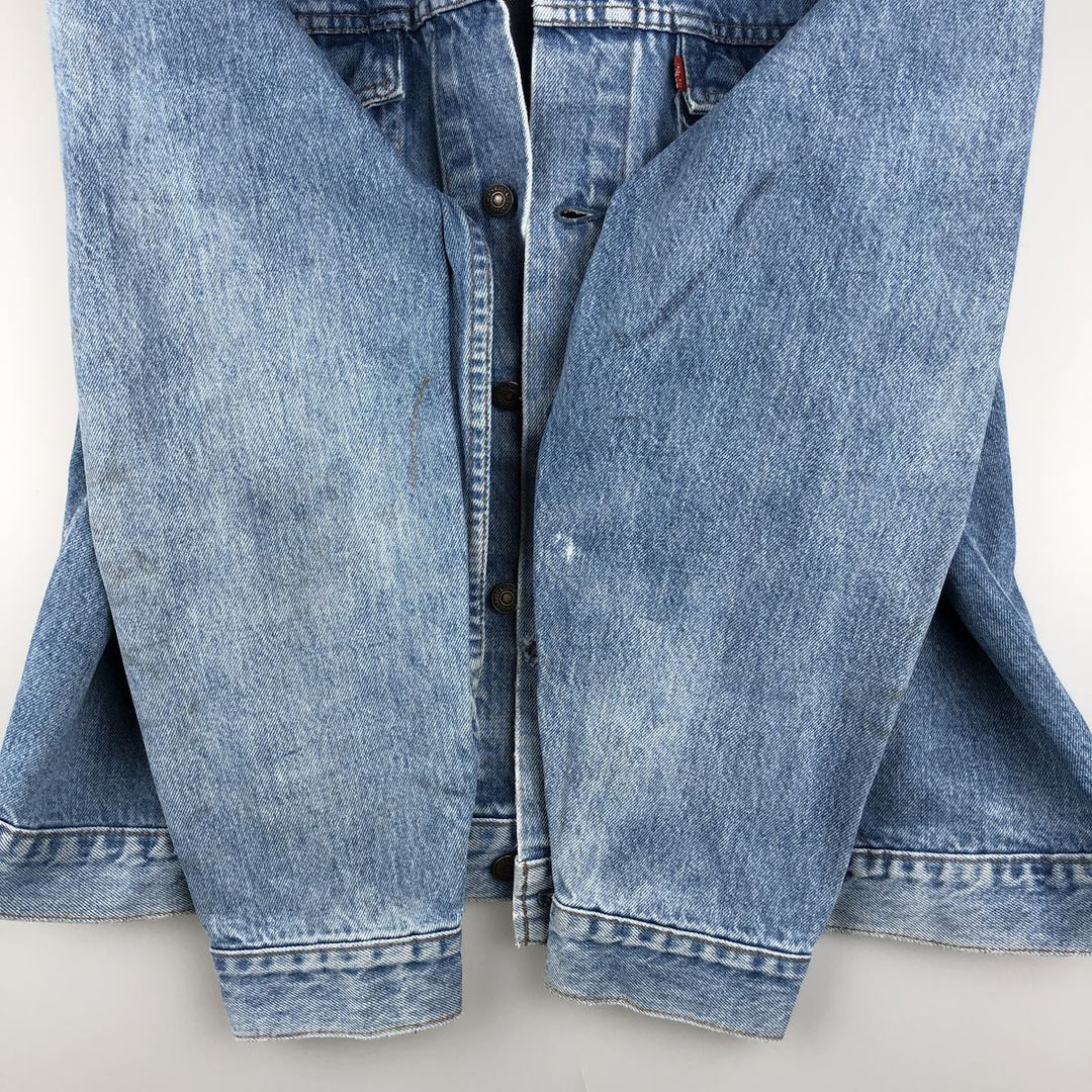 1990'S Vintage Levi's 75504-0212 Denim Jacket, Men's Size XL unclear blue type Vintage Second Hand