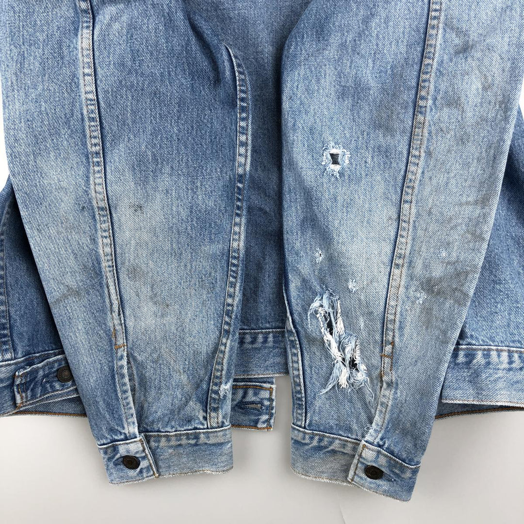 1990'S Vintage Levi's 75504-0212 Denim Jacket, Men's Size XL unclear blue type Vintage Second Hand