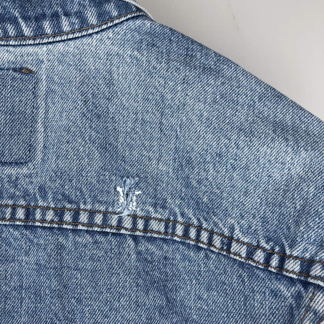 1990'S Vintage Levi's 75504-0212 Denim Jacket, Men's Size XL unclear blue type Vintage Second Hand
