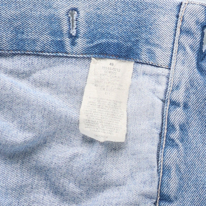 Vintage 1990'S Levi's 75515-0212 Orange Tab Denim Jacket, Men's Size L cotton blue type Vintage Second Hand