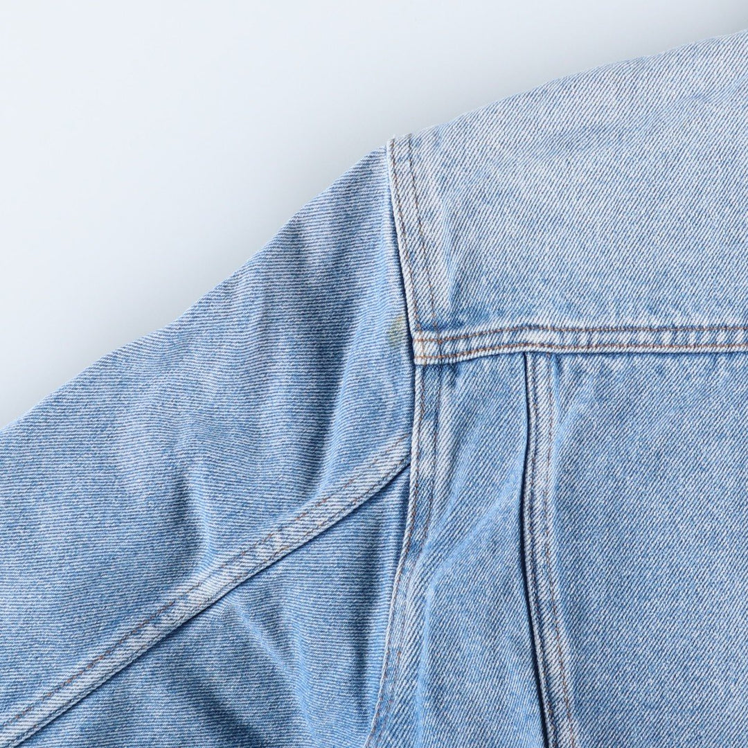 Vintage 1990'S Levi's 75515-0212 Orange Tab Denim Jacket, Men's Size L cotton blue type Vintage Second Hand